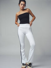 Load image into Gallery viewer, High-Waist Side Stripe Flared Pants