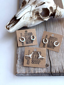 Horse Shoe Stud Earrings