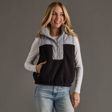 Load image into Gallery viewer, Lt. Gray &amp; Black Vest