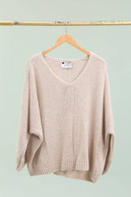 Load image into Gallery viewer, Eloise Oversized V Neck Sweater Wool Mohair Blend - Italian