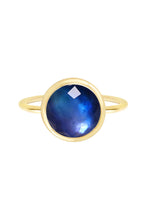 Load image into Gallery viewer, Labradorite Lollipop Ring - 14k GF