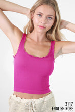 Load image into Gallery viewer, Lettuce Edge Crop Top