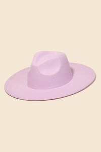 Flat Brim Fedora Fashion Hat