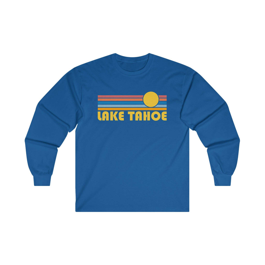 Retro Long Sleeve Lake Tahoe Unisex Tee