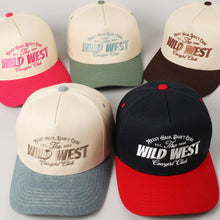 Load image into Gallery viewer, Messy Hair Wild West Cowgirl Club Embroidery Hat