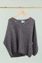 Load image into Gallery viewer, Eloise Oversized V Neck Sweater Wool Mohair Blend - Italian