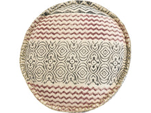 Load image into Gallery viewer, Round Pouf/Ottoman/Stool-Cotton Canvas