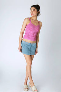 Lace V Neck Top