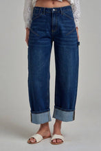 Load image into Gallery viewer, Dark Denim Cuffed Jean