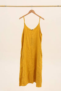 Stella Italian Linen Maxi Dress