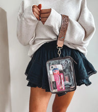 Load image into Gallery viewer, DARLA CLEAR WRISTLET | transparent western purse - game day 