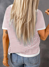 Load image into Gallery viewer, Tilly Striped Short Sleeve Knit Sweater