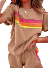 Load image into Gallery viewer, Ava Shortsleeve Striped Top