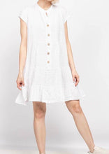 Load image into Gallery viewer, Cap Sleeve Italian Linen dress