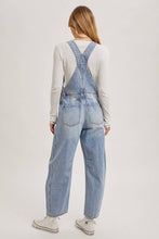 Load image into Gallery viewer, DENIM BARREL OVERALLS