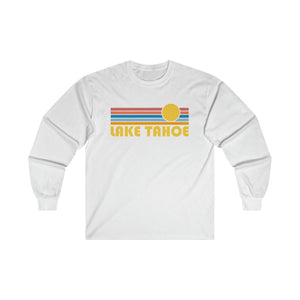 Retro Long Sleeve Lake Tahoe Unisex Tee