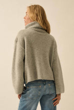 Load image into Gallery viewer, Mountains Fuzzy Turtleneck Sweater
