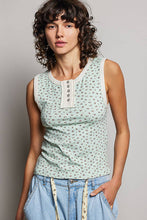 Load image into Gallery viewer, Floral Button Tank