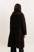 Load image into Gallery viewer, Petra Long Chocolate Wool Coat Italy