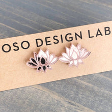 Load image into Gallery viewer, Lotus Stud Earrings