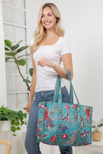 Load image into Gallery viewer, Birds Quilted Cotton Tote Bag