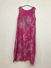 Load image into Gallery viewer, Italian Linen Sleeveless floral dress