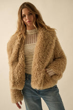 Load image into Gallery viewer, Farrah Faux Fur Shawl-Collar Jacket