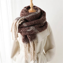 Load image into Gallery viewer, Darvy Cozy Grid Scarf Shawl