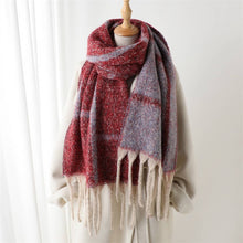 Load image into Gallery viewer, Darvy Cozy Grid Scarf Shawl