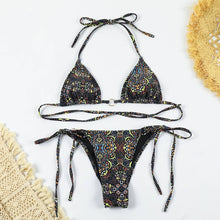 Load image into Gallery viewer, 2 Piece Flower Print Bikini Swimsuit Set