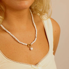 Load image into Gallery viewer, Semi Precious Natural Stone Charm Keeper Necklace