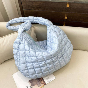 Ladies Puffer Cloud Bag Tote Handbag Slouch Bag