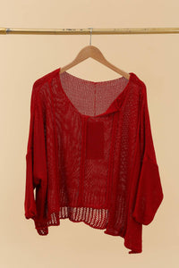 Bizou Asymmetrical Cotton Sweater - France