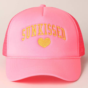 Sunkissed Embroidery Foam Mesh Back Trucker Hat