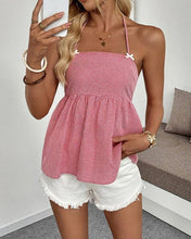 Load image into Gallery viewer, Red Plaid Babydoll Top