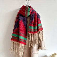 Load image into Gallery viewer, Zella Winter Long Fringe Scarf - Thick Cozy Wrap