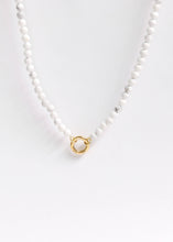 Load image into Gallery viewer, Semi Precious Natural Stone Charm Keeper Necklace