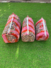 Load image into Gallery viewer, Large Velvet Tiger Zip Toiletry Bag
