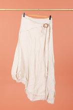 Load image into Gallery viewer, Italian Linen Wrap Skirt with Buckle Loop