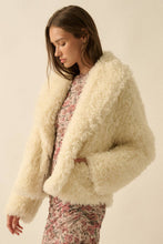 Load image into Gallery viewer, Farrah Faux Fur Shawl-Collar Jacket