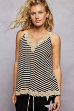Load image into Gallery viewer, Black Lace Tank Top