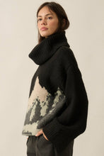 Load image into Gallery viewer, Mountains Fuzzy Turtleneck Sweater