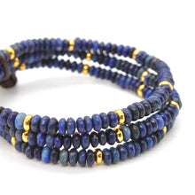 Load image into Gallery viewer, Lapis Lazuli + Gold Bracelet Bundle