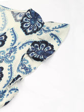 Load image into Gallery viewer, Boho Flutter Sleeve Floral Print V-Neck Midi Dress