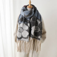 Load image into Gallery viewer, Vera Vintage-Inspired Cozy Floral Wrap Scarf