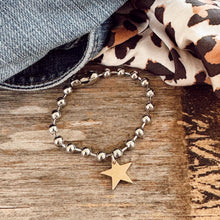 Load image into Gallery viewer, Brass Star Charm Bracelet 