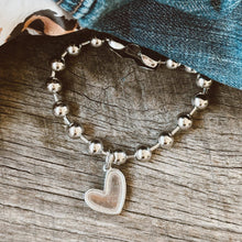 Load image into Gallery viewer, Heart Charm Bracelet