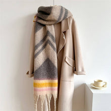Load image into Gallery viewer, Zella Winter Long Fringe Scarf - Thick Cozy Wrap