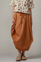 Load image into Gallery viewer, Balloon Hem Drawstring Maxi Skirt