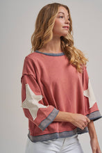Load image into Gallery viewer, Vintage Wash Star Crop Top